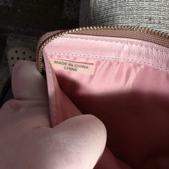 COACH Zip Around Leather Wallet - Dusty Rose - Picture 4 of 4